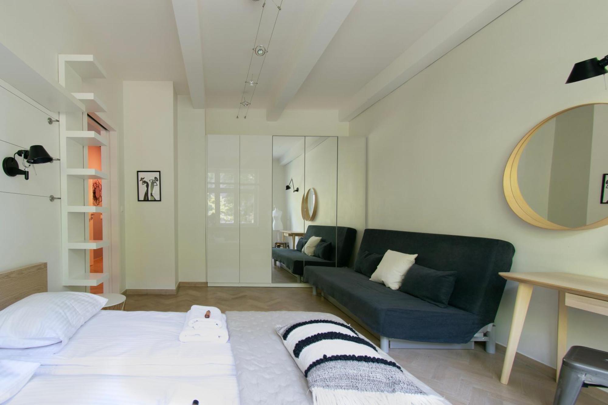 Spacious 3Br Apartment With Ac In Living Room, 2 Balconies Krakau Exterior foto