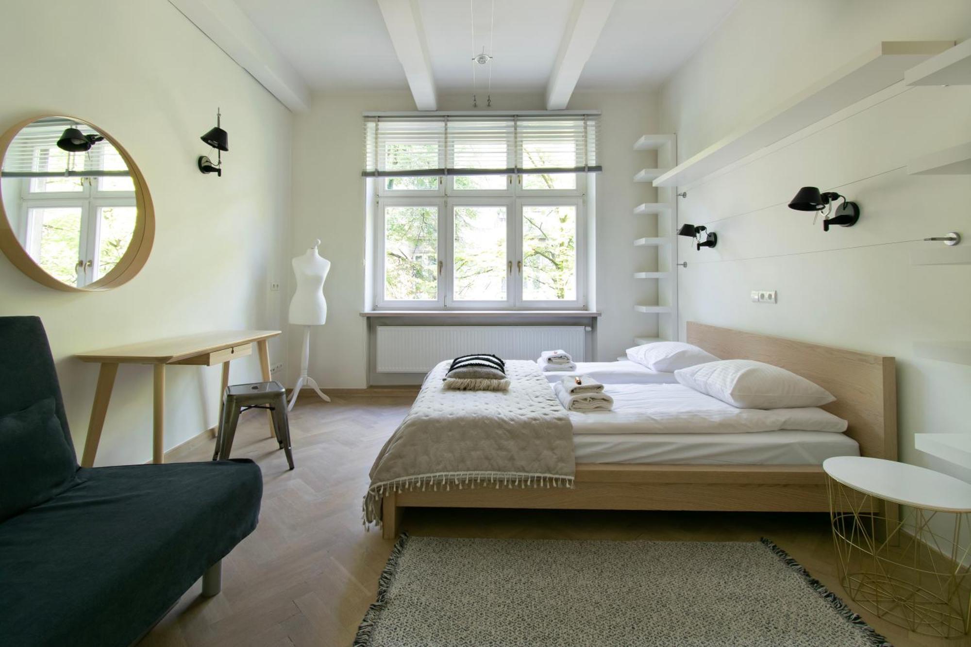 Spacious 3Br Apartment With Ac In Living Room, 2 Balconies Krakau Exterior foto