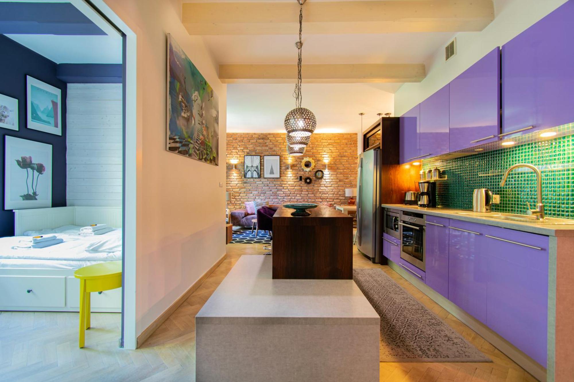Spacious 3Br Apartment With Ac In Living Room, 2 Balconies Krakau Exterior foto