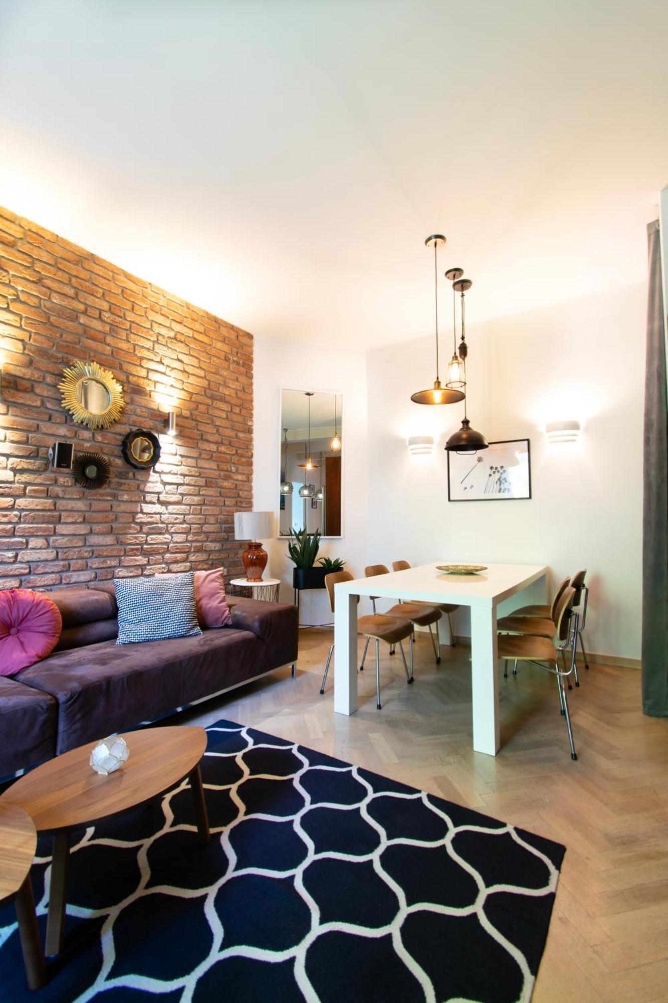 Spacious 3Br Apartment With Ac In Living Room, 2 Balconies Krakau Exterior foto